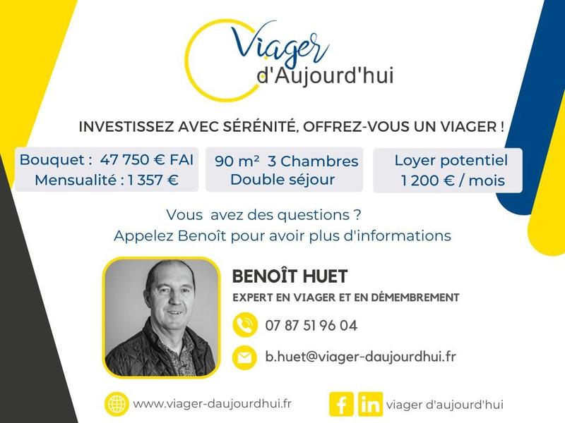 Viager - Appartement - 90 m² - 5 pièces