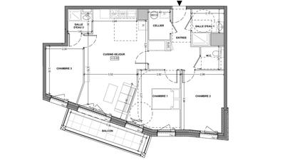 Appartement - 80 m² - 4 pièces
