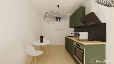 Appartement ancien - 21 m² - 1 pièce