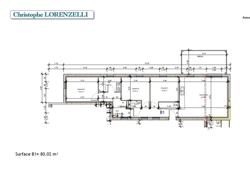 Appartement - 80 m² - 4 pièces