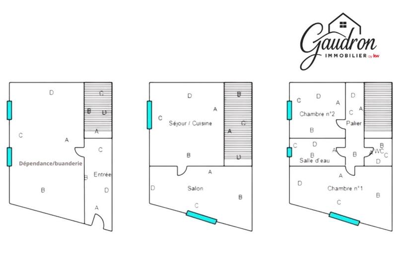 Maison - 68 m² - 3 pièces