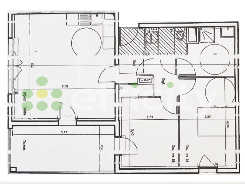 Appartement - 63 m² - 3 pièces