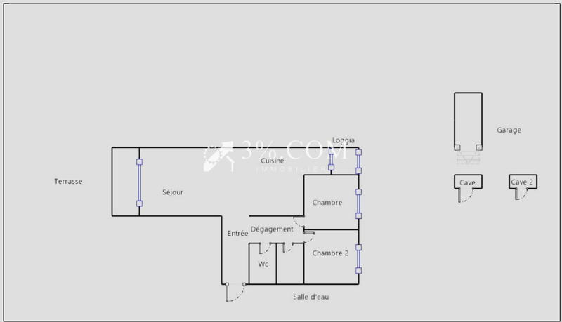 Appartement - 67 m² - 3 pièces
