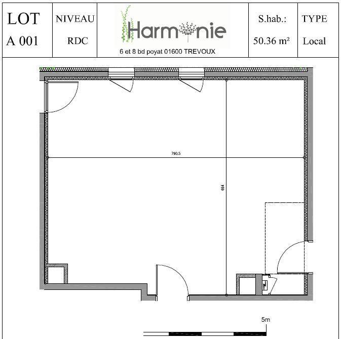 Appartement - 50 m² - 1 pièce