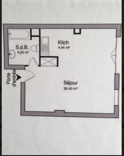 Appartement - 39 m² - 1 pièce