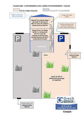 Viager - Maison - 224 m² - 6 pièces