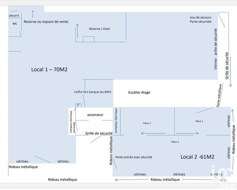 Local commercial - 140 m²