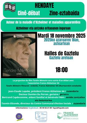 Ciné-débat Autour de la maladie d’Alzheimer et maladies apparentées