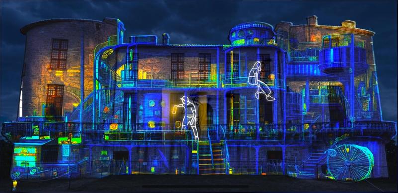 Spectacle - projection en 4d sons et lumières sur le Château de Duras