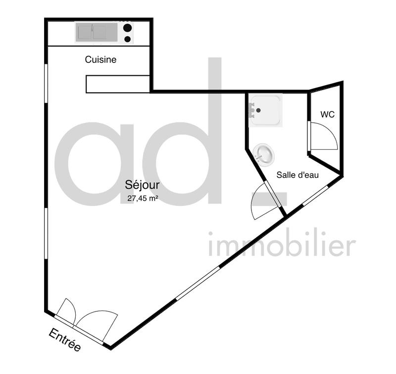 Appartement - 32 m² - 1 pièce