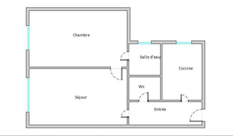 Appartement - 39 m² - 2 pièces