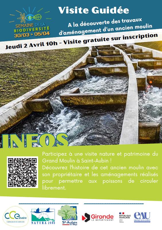 Semaine de la Biodiversité - a la découverte des travaux d'aménagement d'un ancien moulin