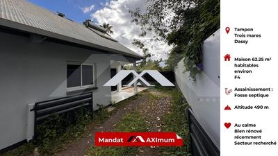 Maison traditionnelle - 62 m² - 4 pièces