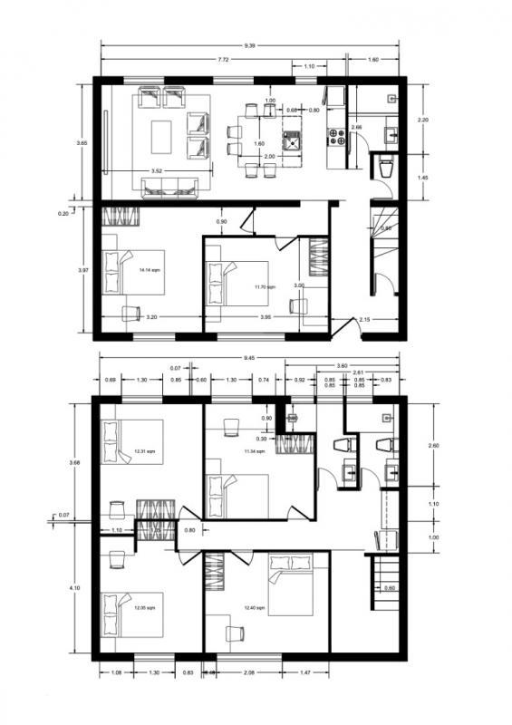 Chambre - 11 m² - 1 pièce