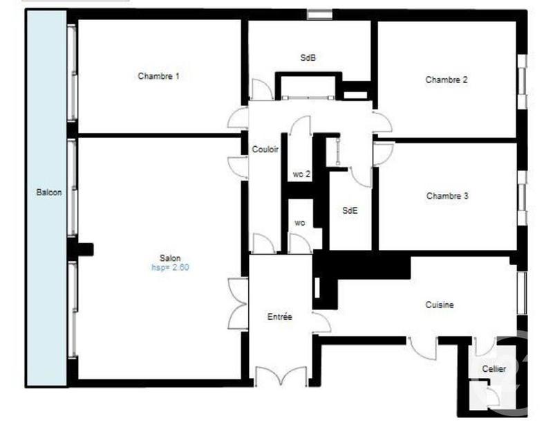 Appartement - 115 m² - 5 pièces
