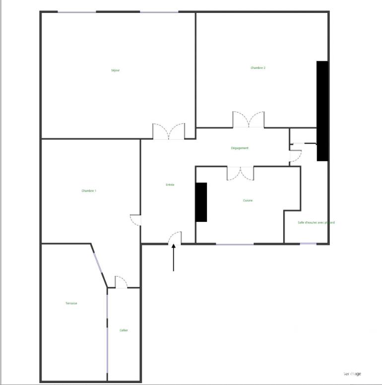 Appartement - 68 m² - 3 pièces