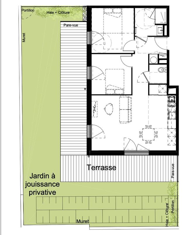 Appartement - 62 m² - 3 pièces