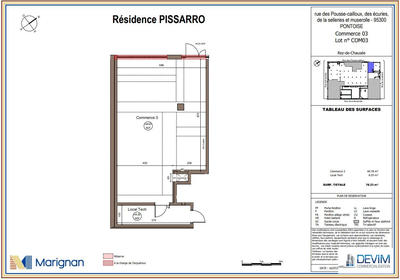 Local commercial - 79 m²