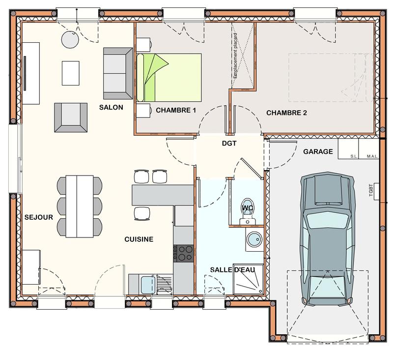 Maison - 100 m² - 4 pièces