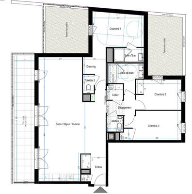 Appartement - 113 m² - 5 pièces