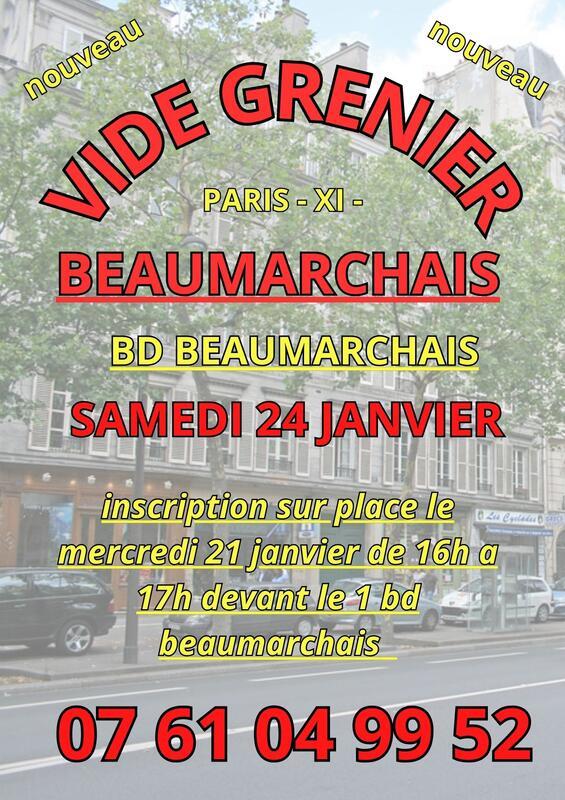 Vide grenier beaumarchais