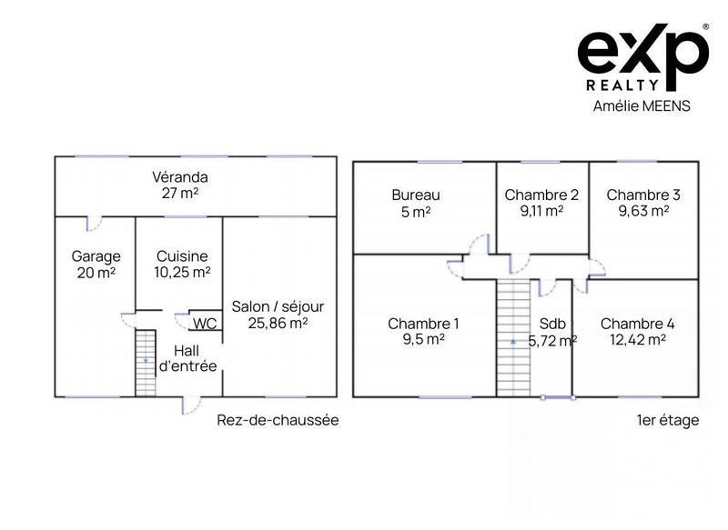 Maison - 123 m² - 6 pièces