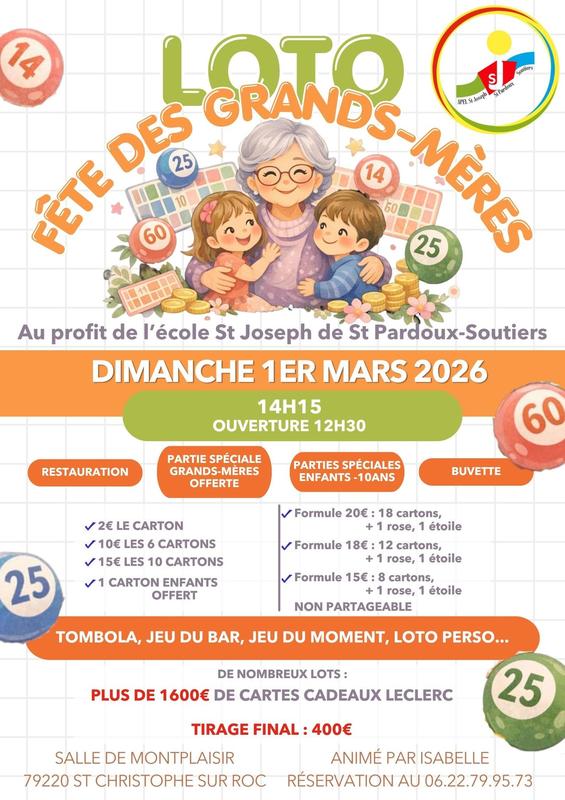 Loto : Fête des Grands-Mères