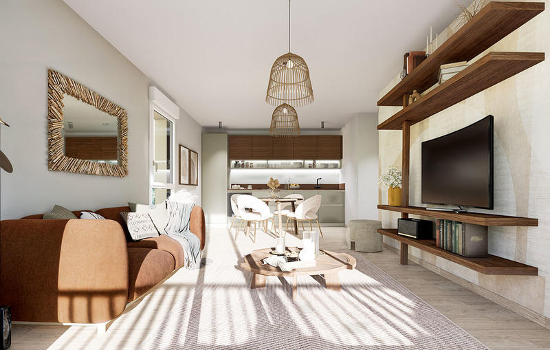 Appartement - 65 m² - 3 pièces