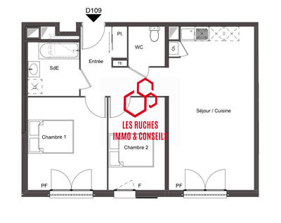 Appartement - 62 m² - 4 pièces