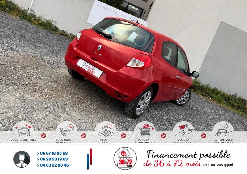 Renault Clio III 1.2i 16v 75Cv Sièges chauffant 132 000Km*Véhicule Sous Garantie*Ct Révision Kit Distribution Ok*Carte Grise Moitié prix (Véhicule plus de 10 ans)*Plus 100 Points Contrôles Effectue*Pneus 4 saisons (&quot;M+S&quot;)*Climatisation*Fixation Isofix*Aut