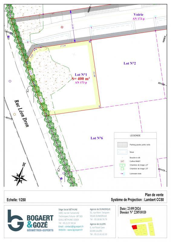 Terrain constructible - 400 m²