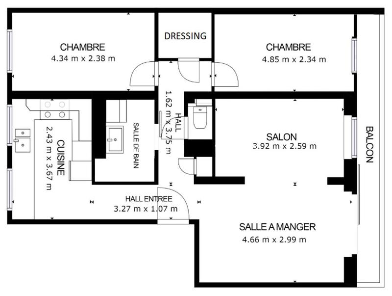 Appartement - 68 m² - 4 pièces