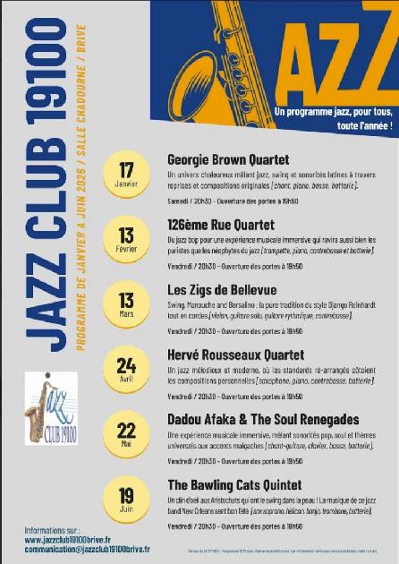 Concert Jazz club 19100: 126ème Rue Quartet (Espace Chadourne)