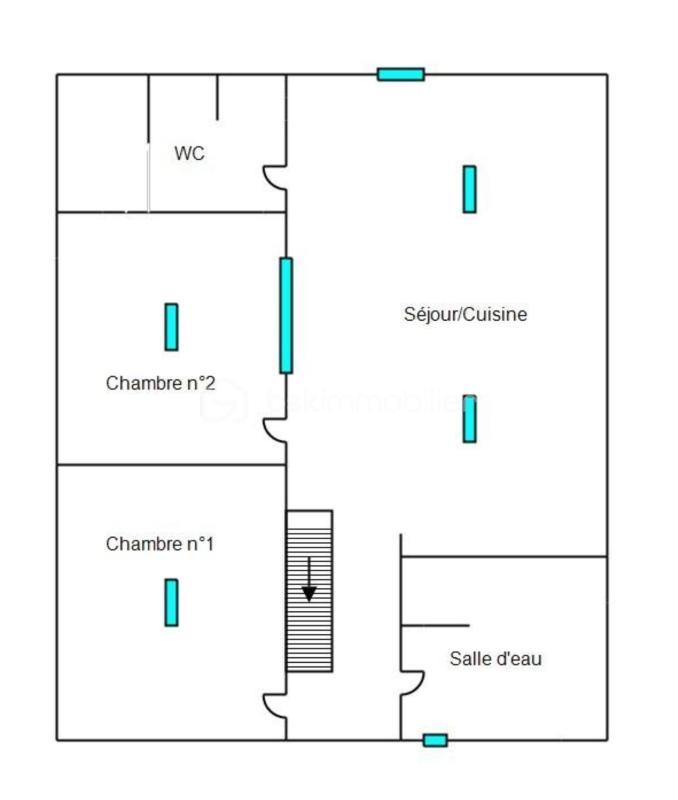 Appartement - 100 m² - 3 pièces