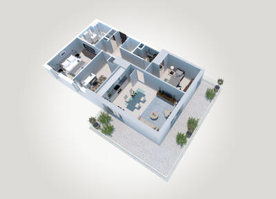 Appartement - 78 m² - 4 pièces