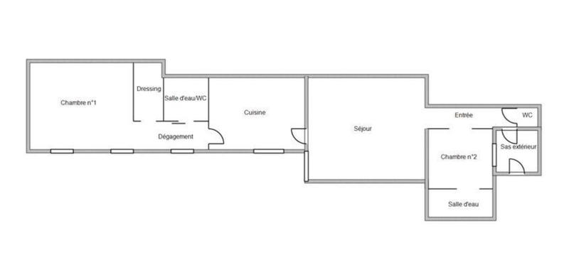 Appartement - 78 m² - 3 pièces