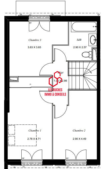 Appartement - 97 m² - 4 pièces