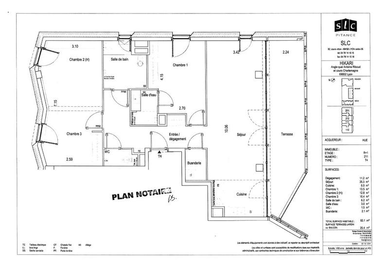 Appartement - 93 m² - 4 pièces