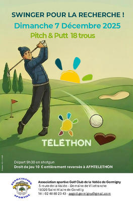 Swinger pour la recherche – Tournoi Pitch &amp; Putt au profit du Téléthon