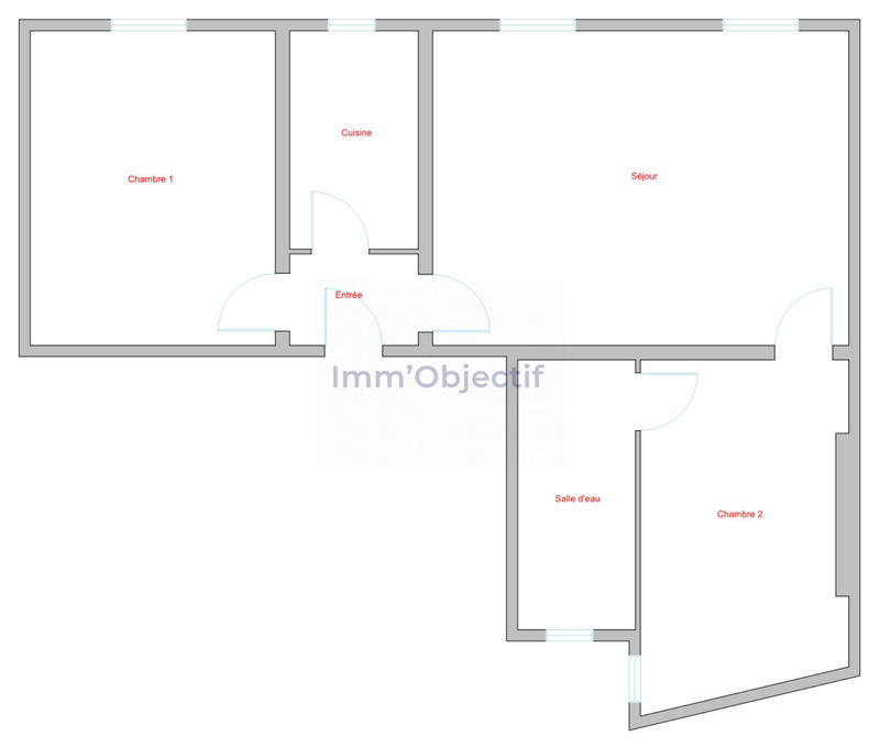 Appartement - 52 m² - 3 pièces
