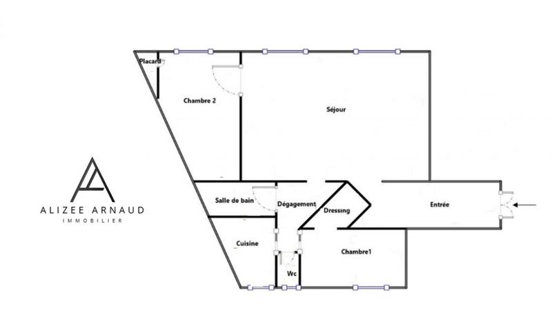 Appartement - 75 m² - 3 pièces