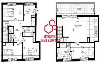 Appartement - 89 m² - 4 pièces