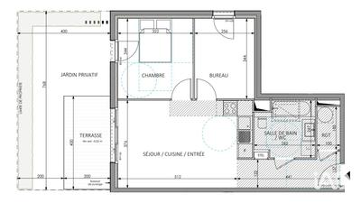 Appartement - 54 m² - 2 pièces