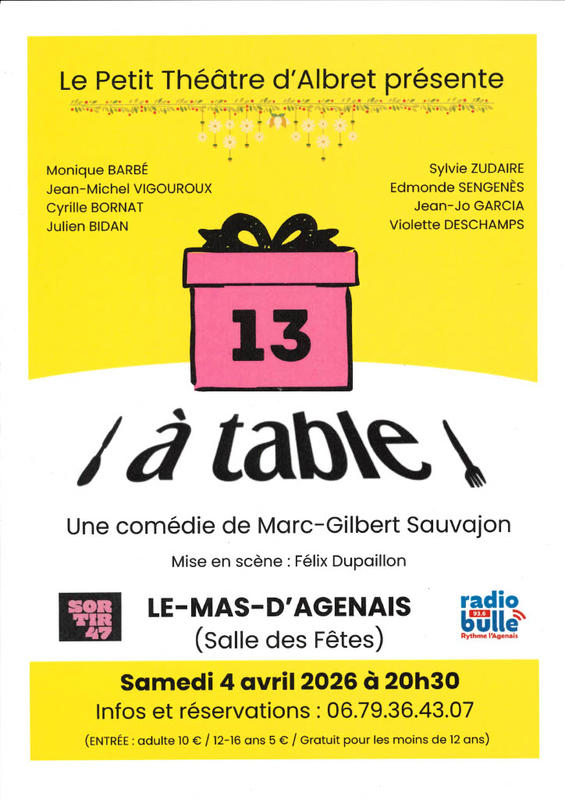 Comédie "À table"