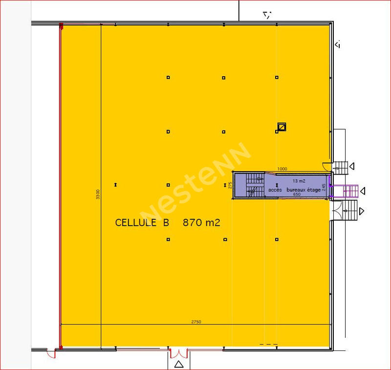 Local commercial - 870 m²