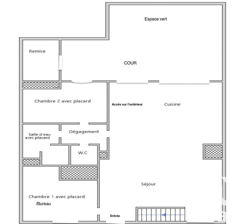 Maison de village - 115 m² - 5 pièces