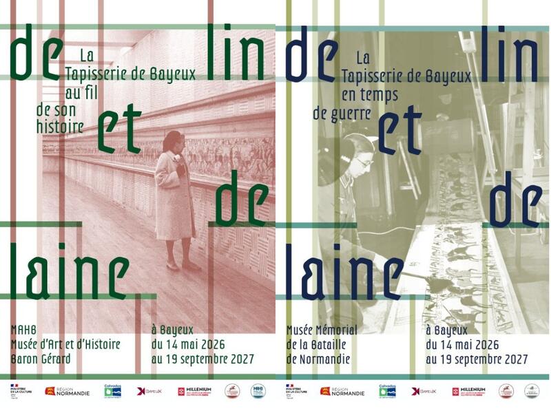 Exposition de Lin et de Laine - l'histoire de la conservation de la Tapisserie de Bayeux
