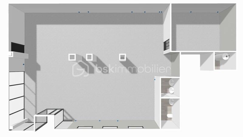 Local commercial - 192 m² - 2 pièces