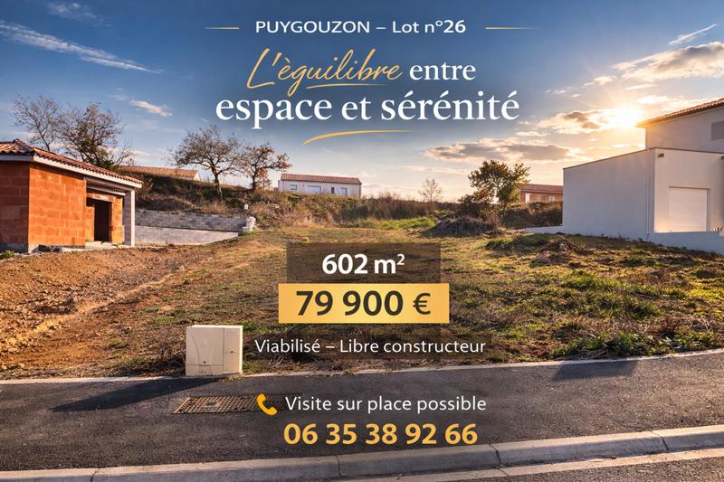 Terrain constructible - 602 m²