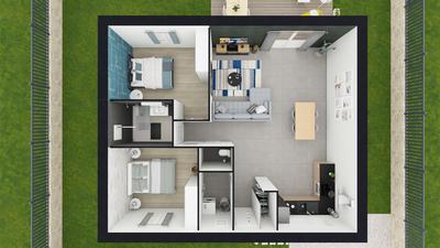 Maison - 75 m² - 3 pièces